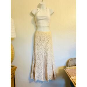 Vintage Lace Maxi Skirt